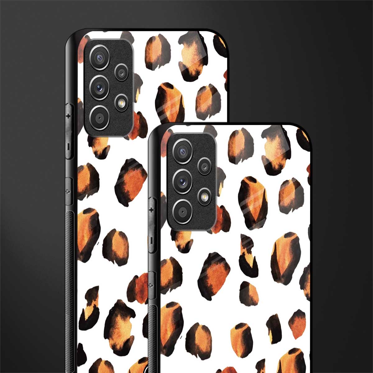 cheetah fur glass case for samsung galaxy a72 image-2
