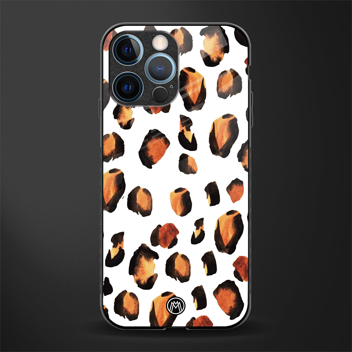cheetah fur glass case for iphone 12 pro image