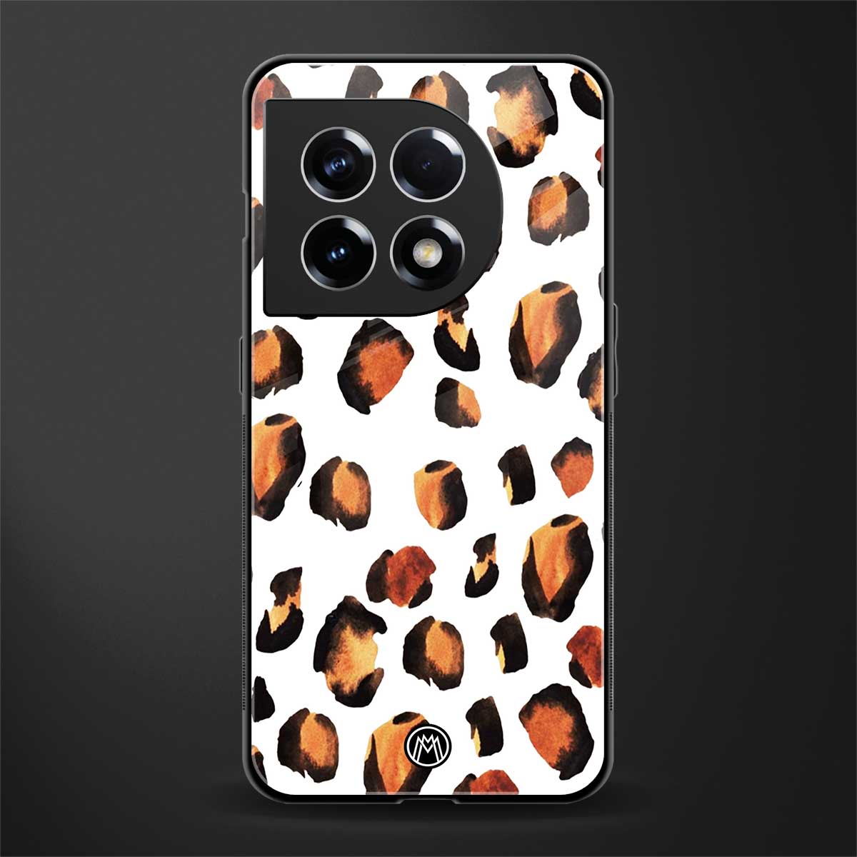 cheetah fur back phone cover | glass case for oneplus 11
