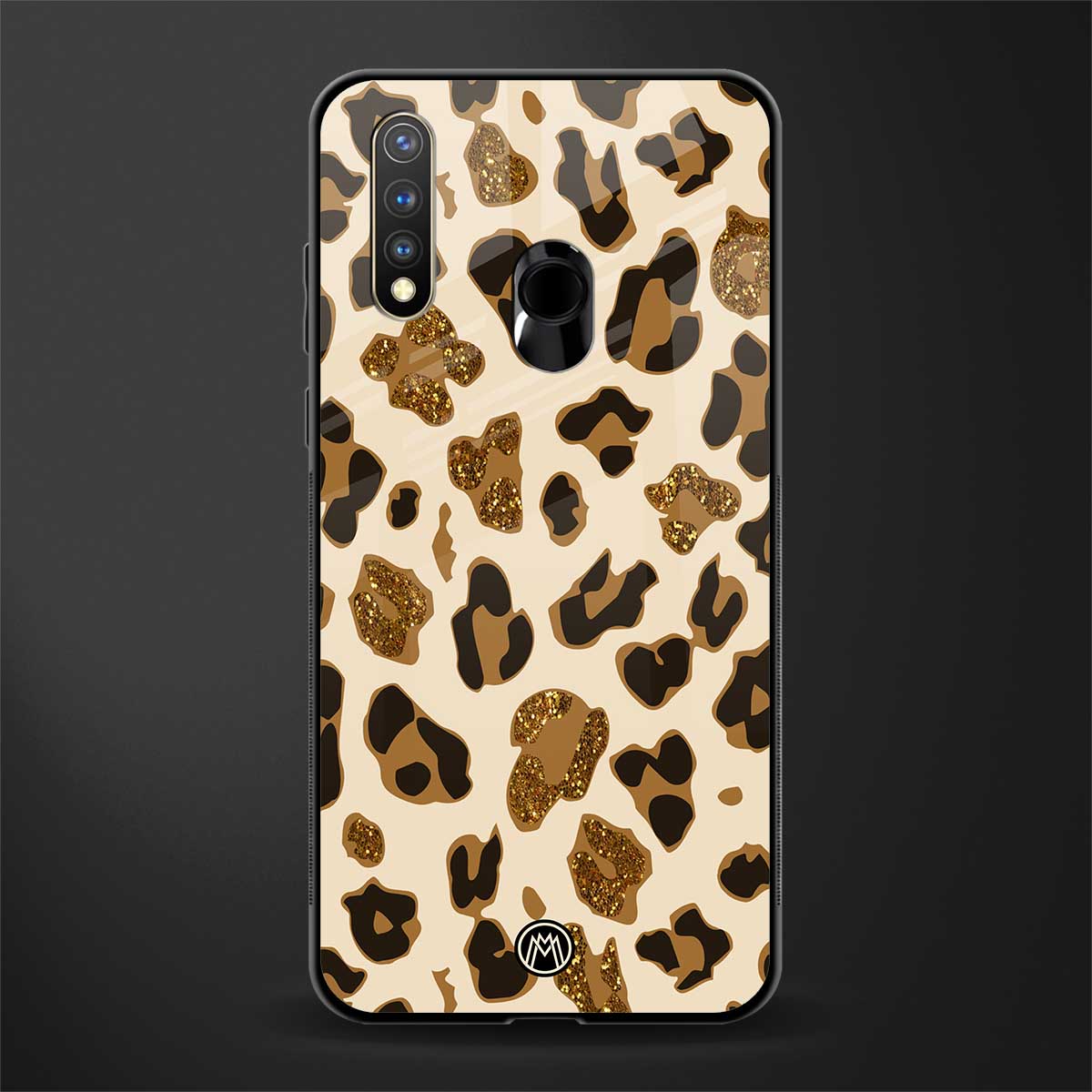 cheetah fur aesthetic glass case for vivo u20 image