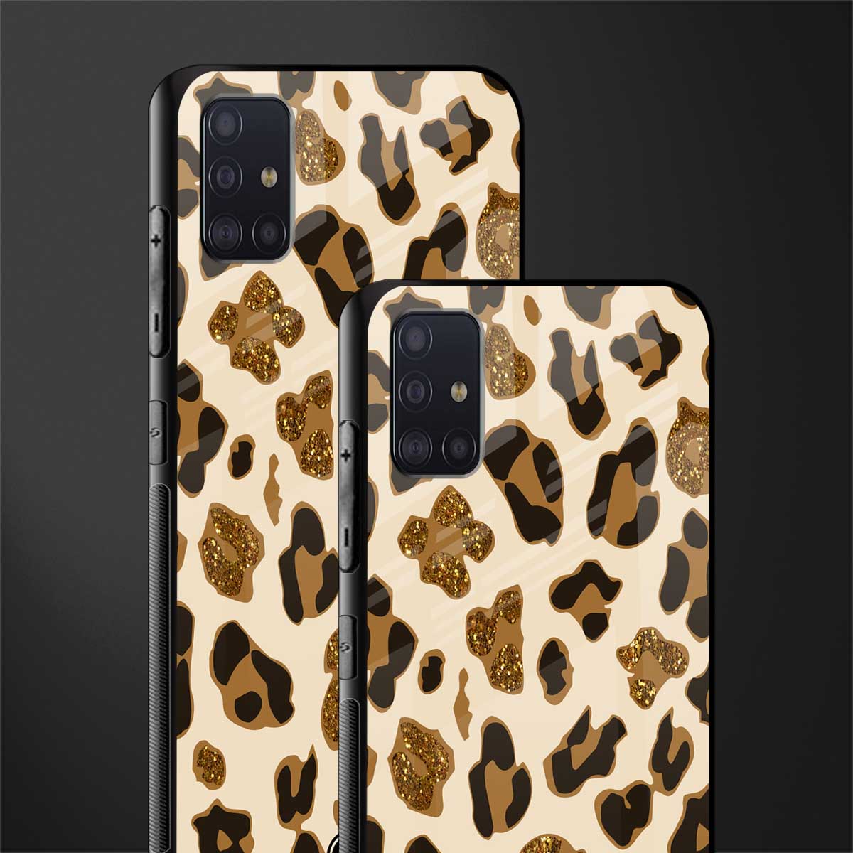 cheetah fur aesthetic glass case for samsung galaxy a71 image-2