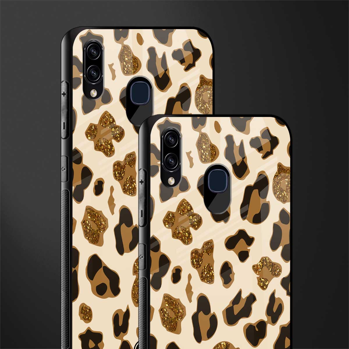 cheetah fur aesthetic glass case for samsung galaxy a30 image-2