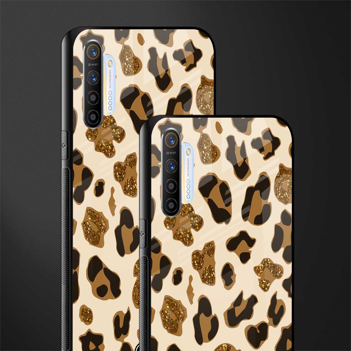 cheetah fur aesthetic glass case for realme x2 image-2