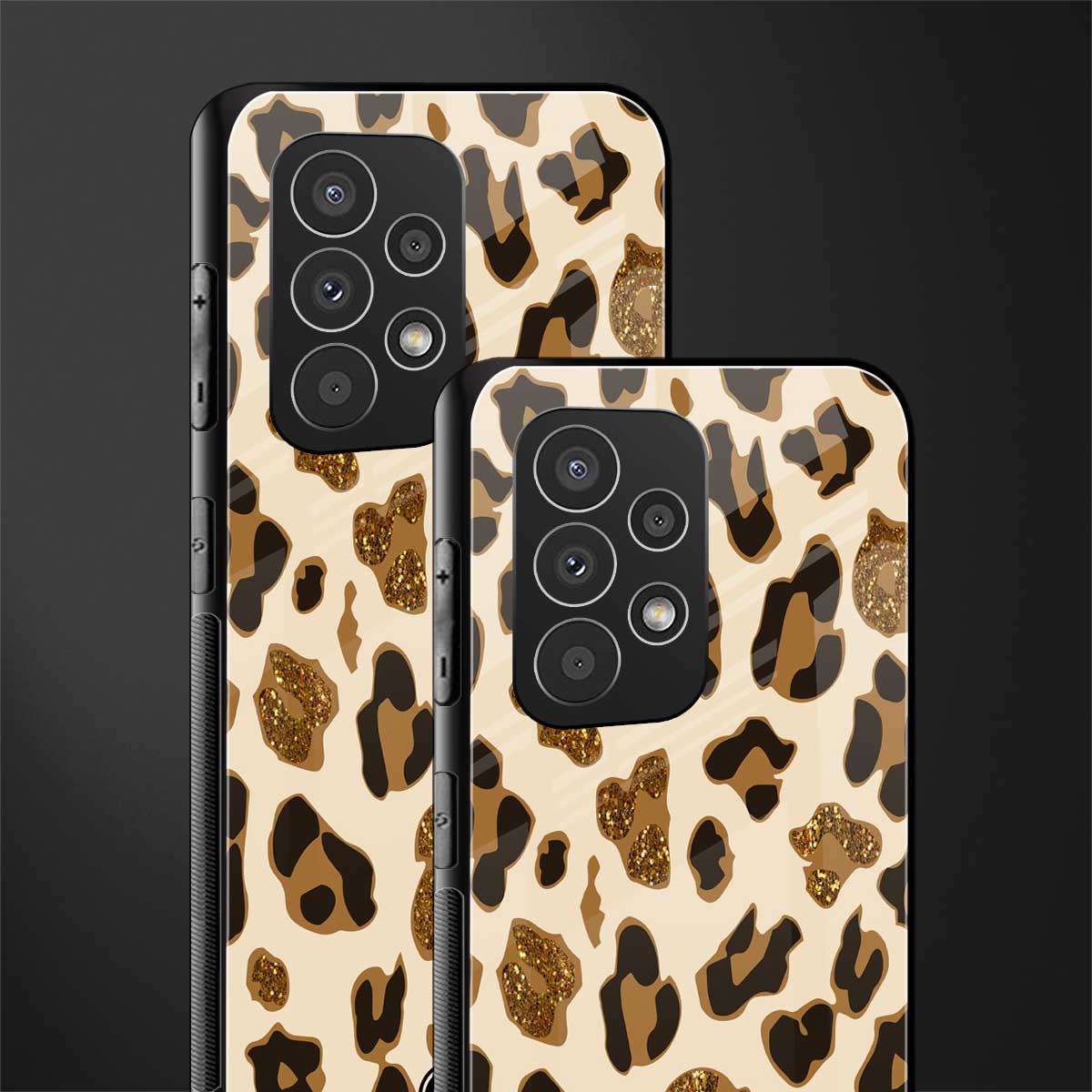 cheetah fur aesthetic back phone cover | glass case for samsung galaxy a53 5g