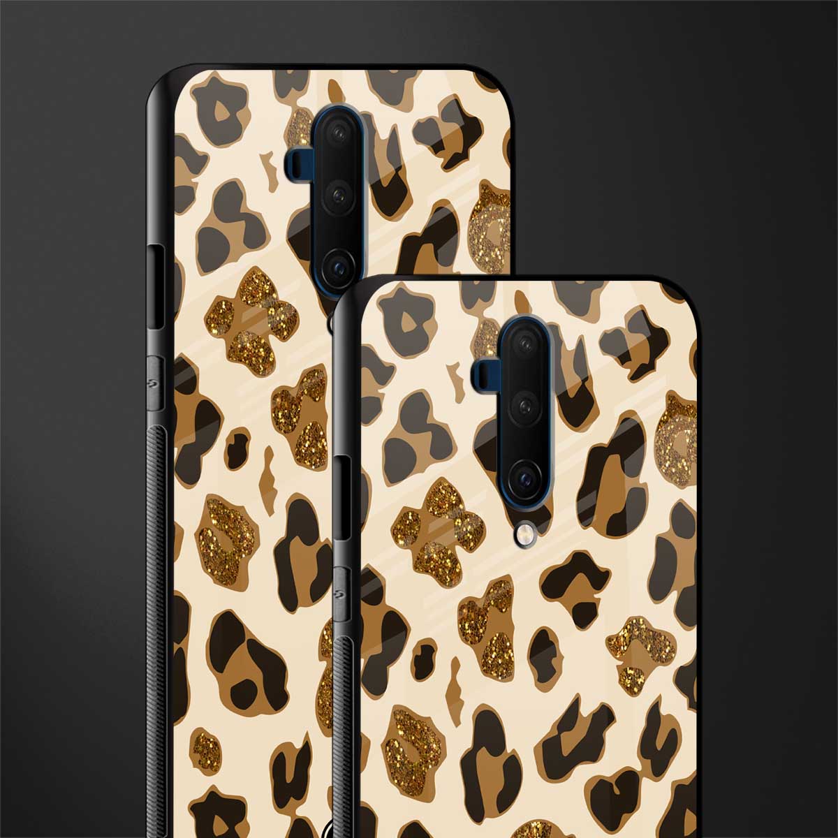 cheetah fur aesthetic glass case for oneplus 7t pro image-2