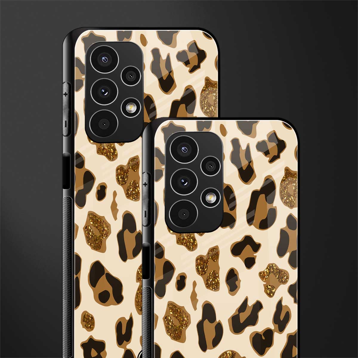 cheetah fur aesthetic back phone cover | glass case for samsung galaxy a13 4g