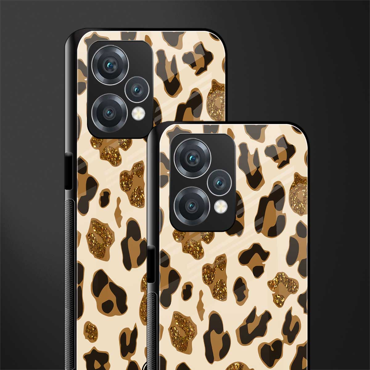 cheetah fur aesthetic back phone cover | glass case for oneplus nord ce 2 lite 5g