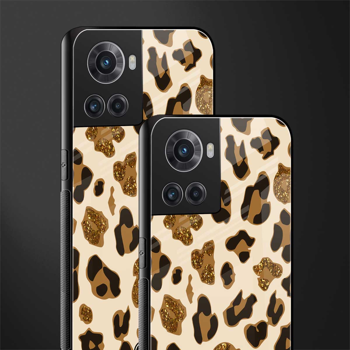 cheetah fur aesthetic back phone cover | glass case for oneplus 10r 5g