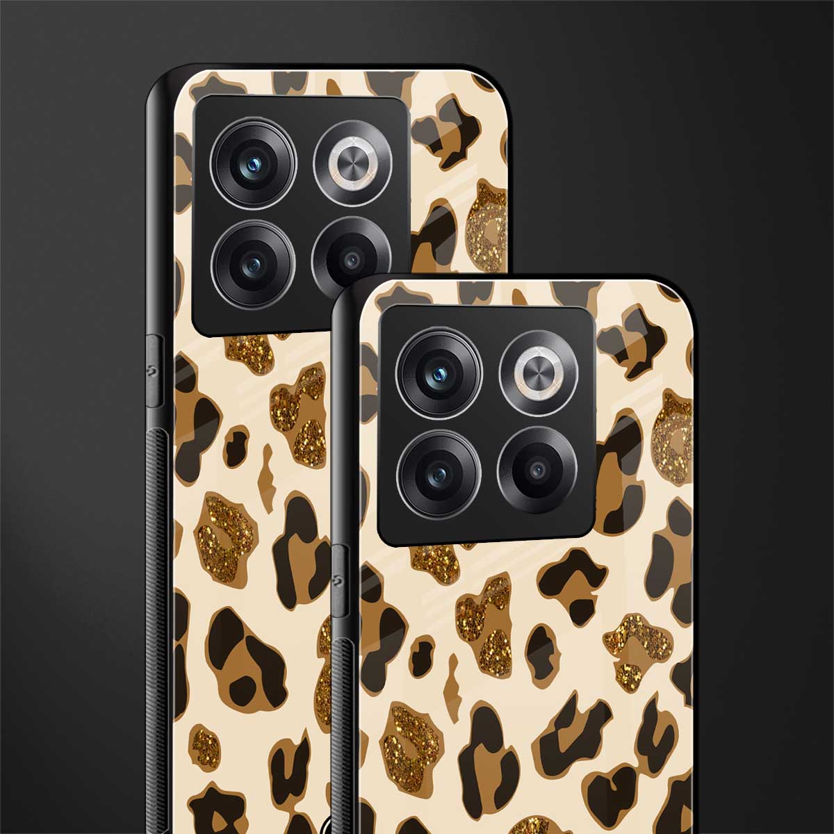 cheetah fur aesthetic back phone cover | glass case for oneplus 10t