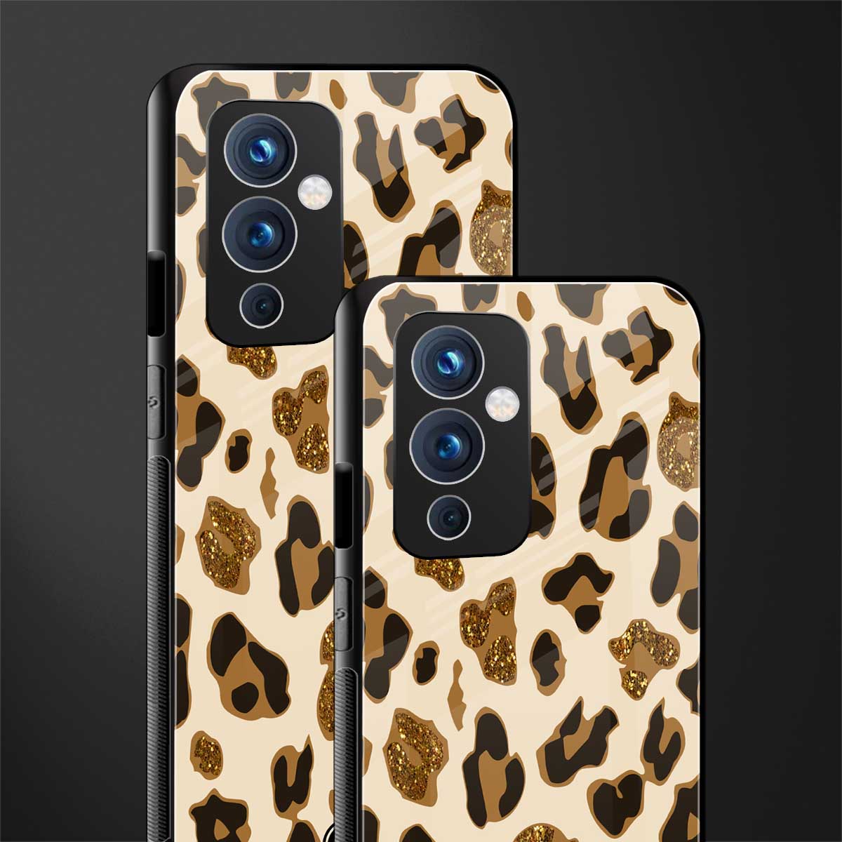 cheetah fur aesthetic back phone cover | glass case for oneplus 9