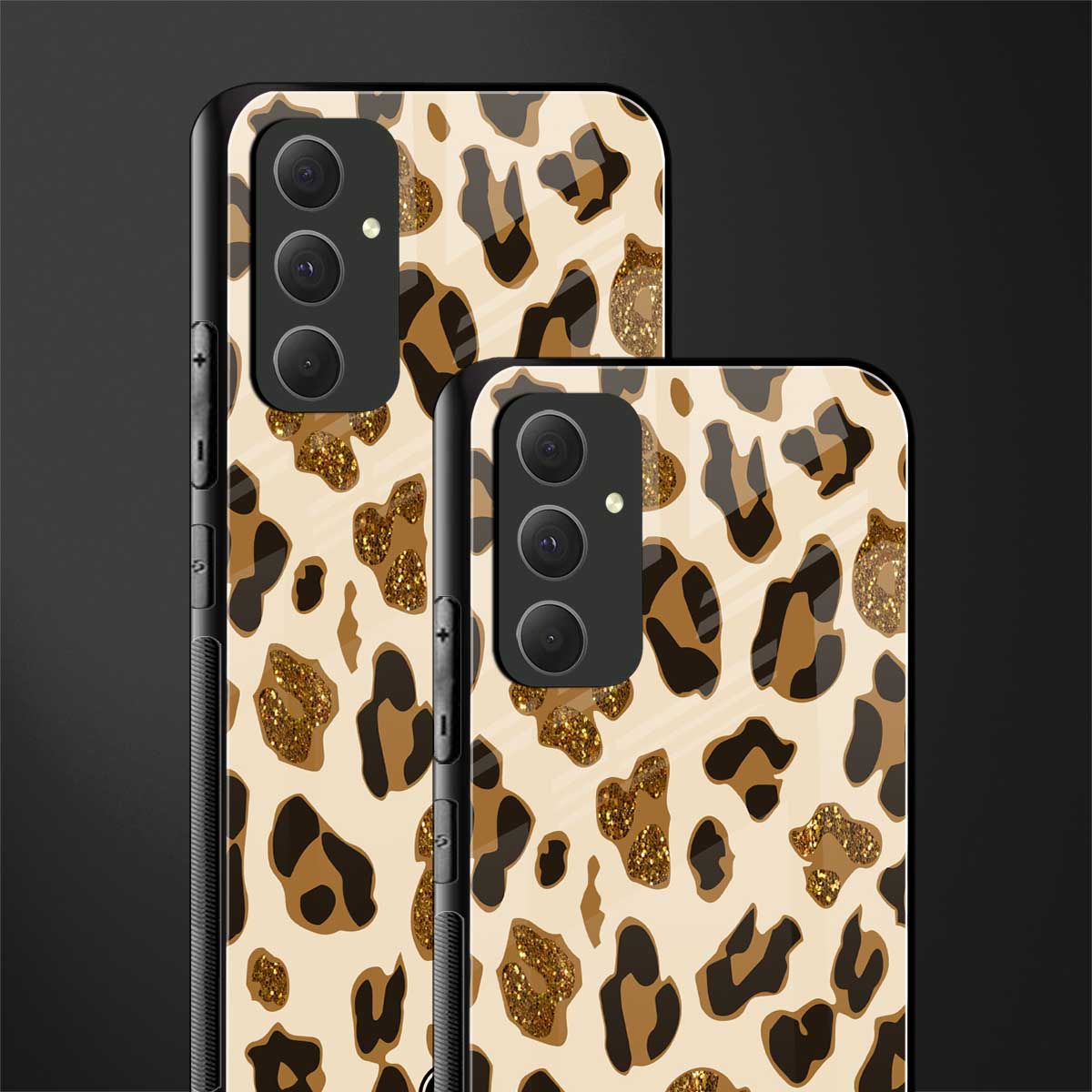 cheetah fur aesthetic back phone cover | glass case for samsung galaxy a54 5g