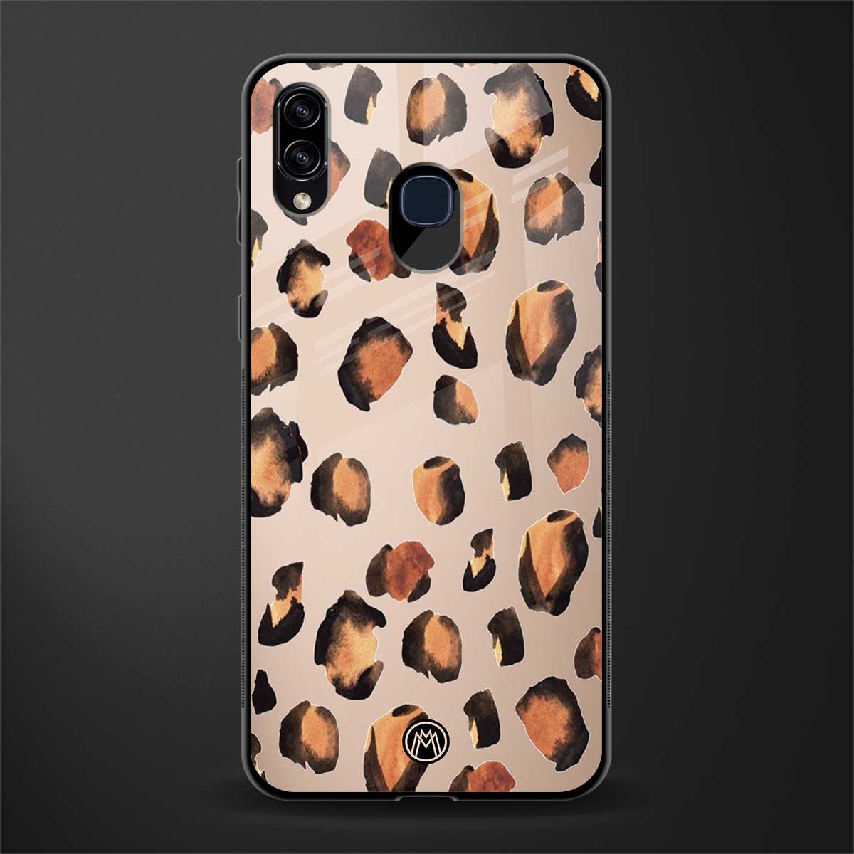 cheetah fur gold edition glass case for samsung galaxy a30 image