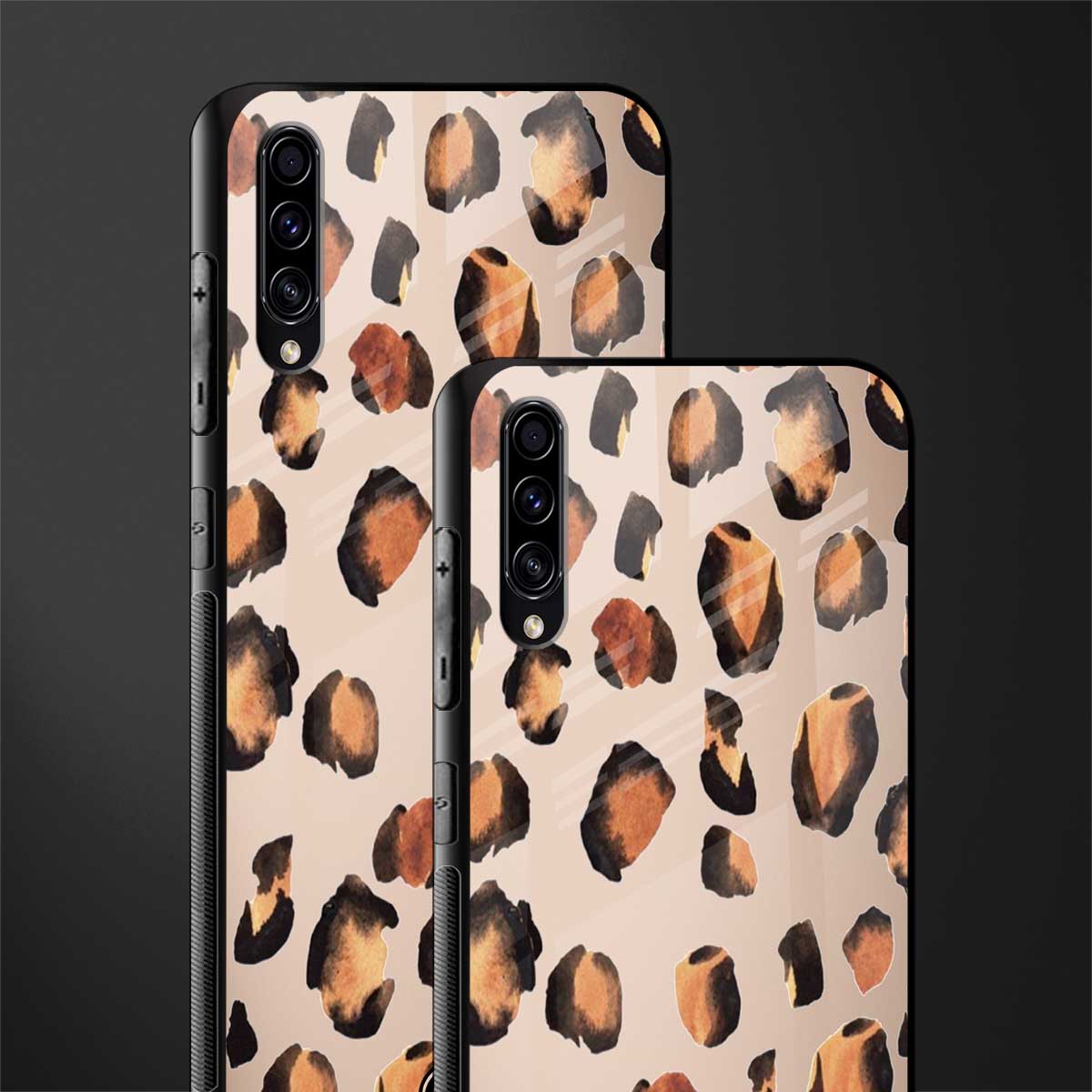 cheetah fur gold edition glass case for samsung galaxy a70 image-2