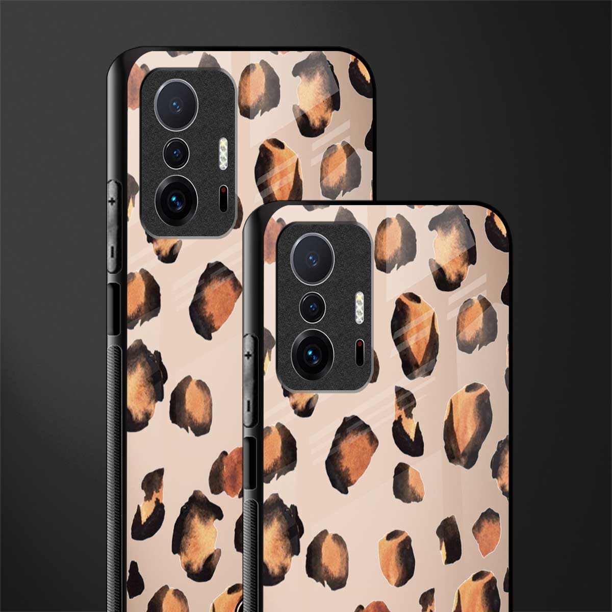 cheetah fur gold edition glass case for mi 11t pro 5g image-2