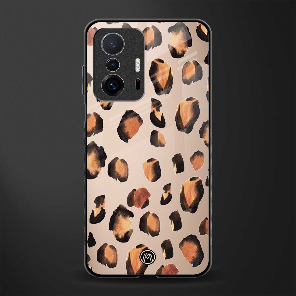 cheetah fur gold edition glass case for mi 11t pro 5g image