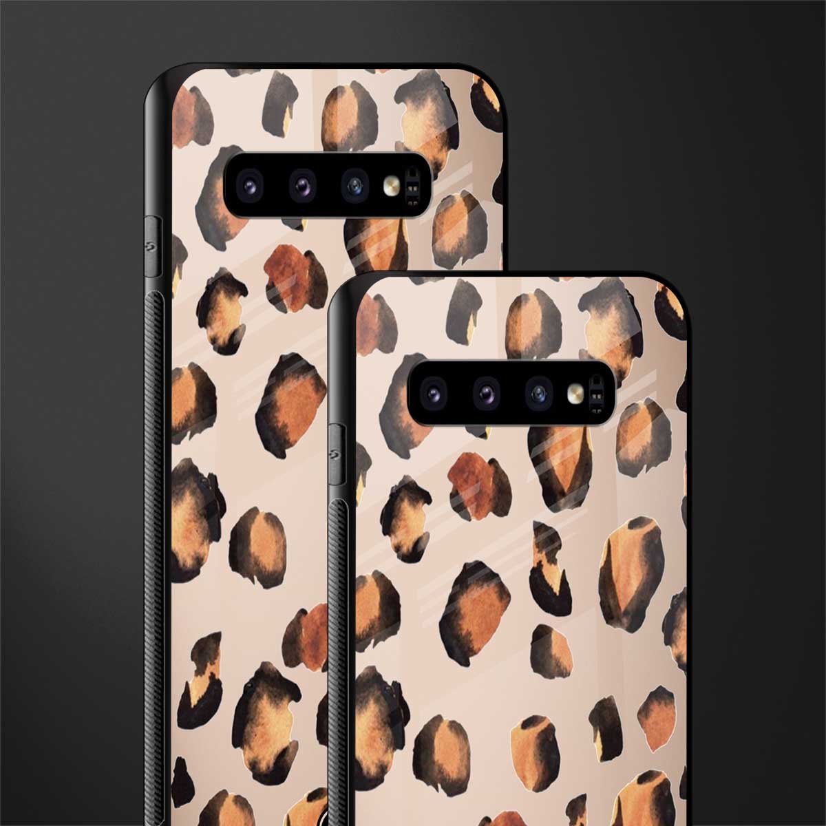 cheetah fur gold edition glass case for samsung galaxy s10 image-2