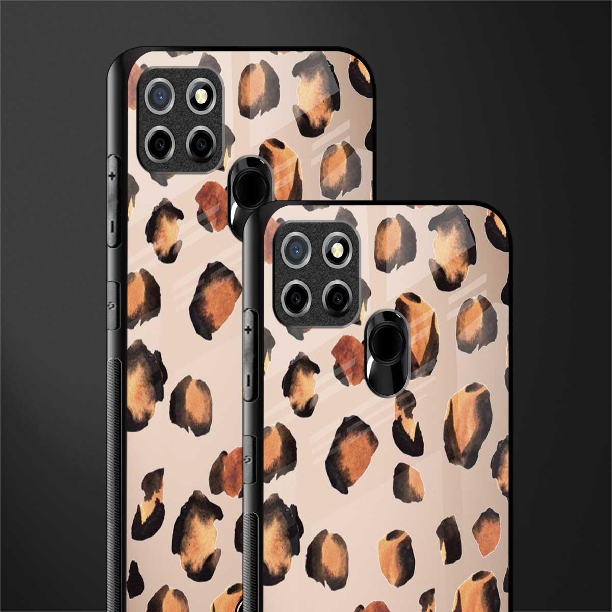 cheetah fur gold edition glass case for realme narzo 30a image-2