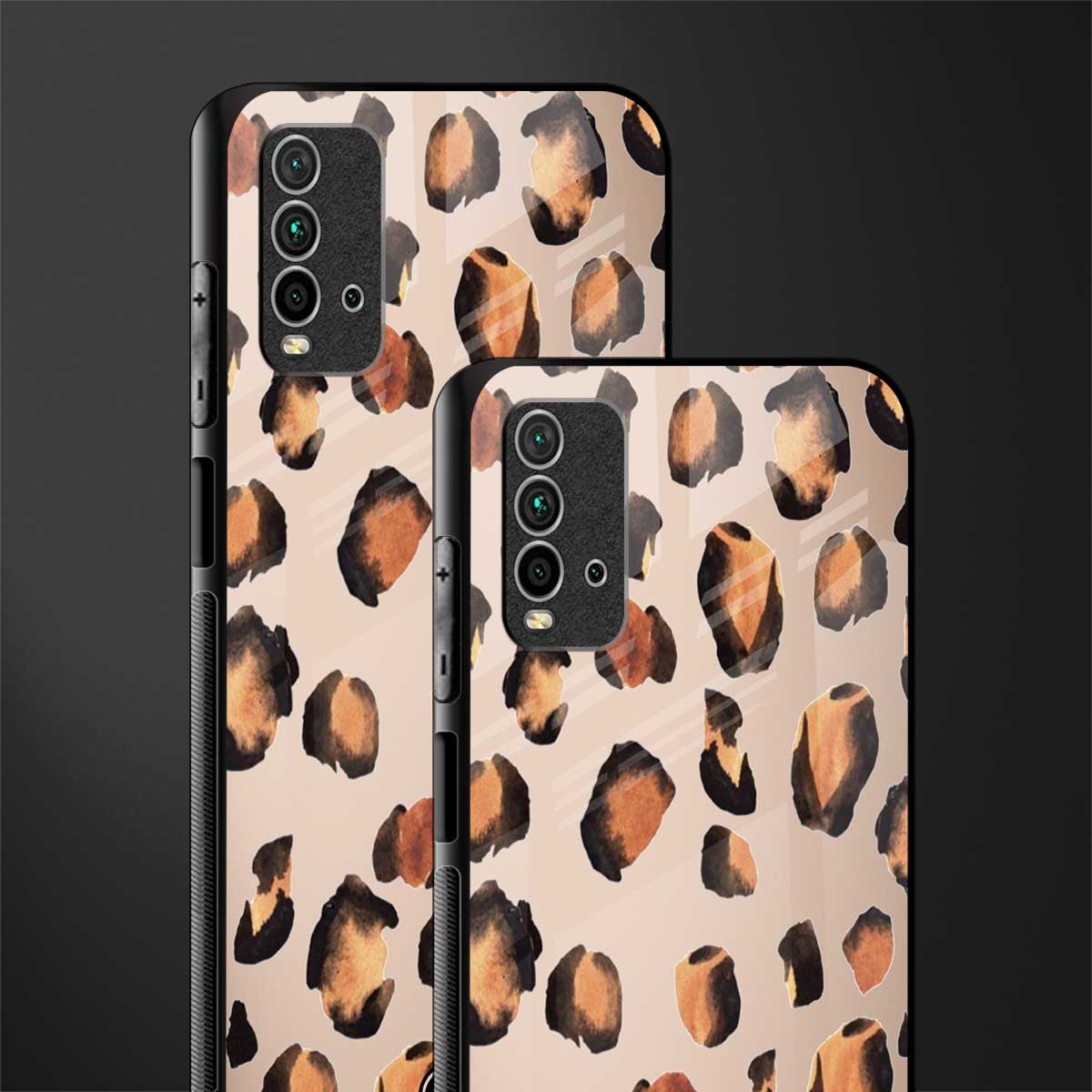 cheetah fur gold edition glass case for redmi 9 power image-2