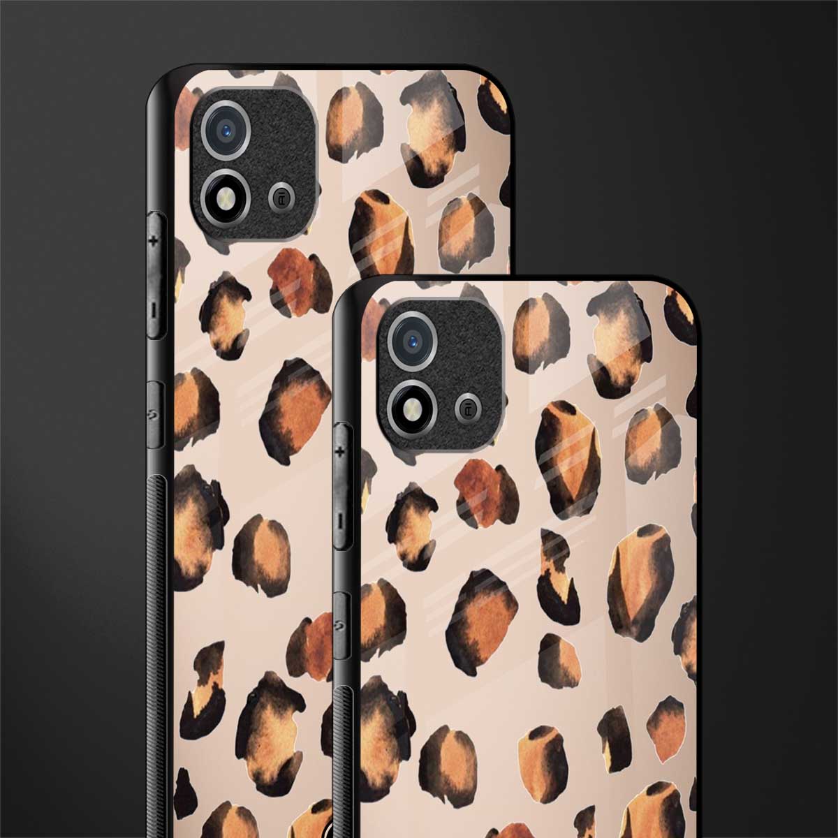 cheetah fur gold edition glass case for realme c20 image-2