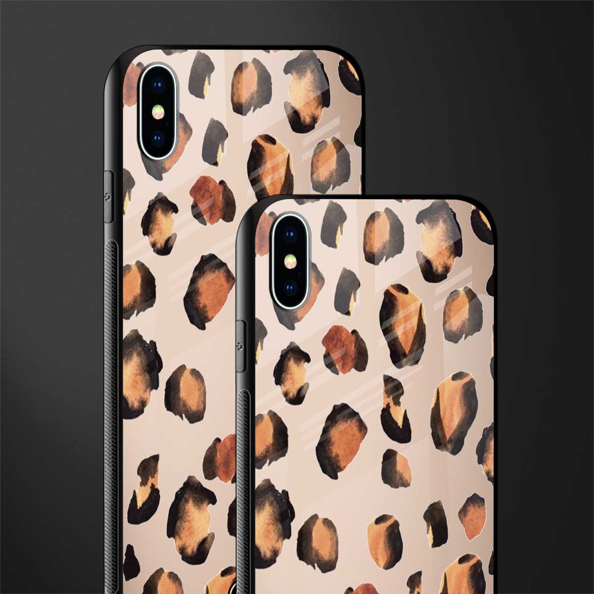 cheetah fur gold edition glass case for iphone xs max image-2