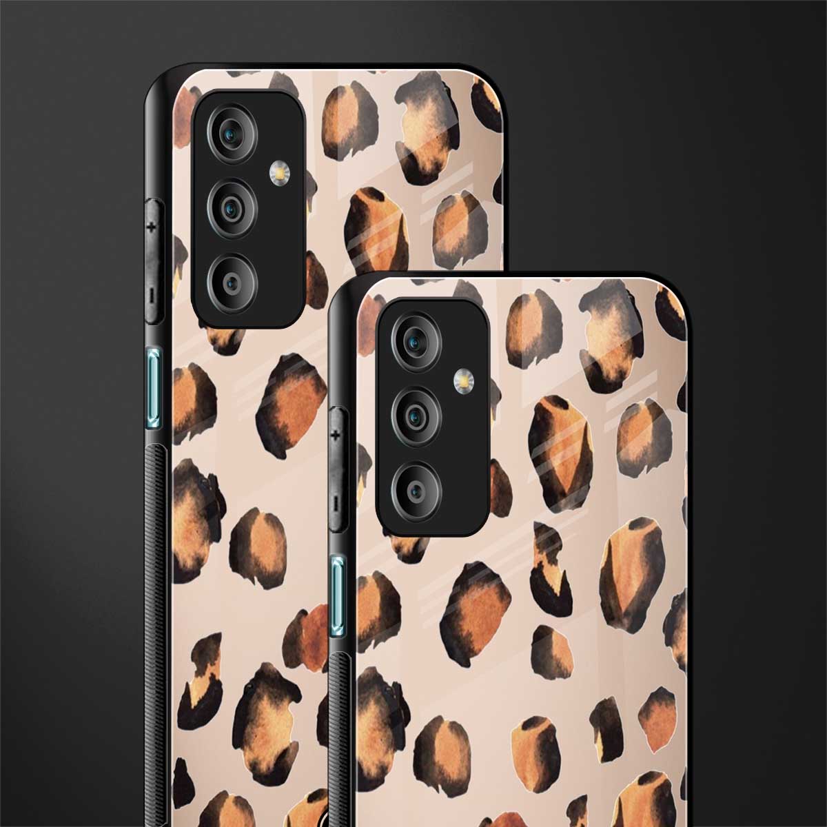 cheetah fur gold edition back phone cover | glass case for samsung galaxy f23 5g