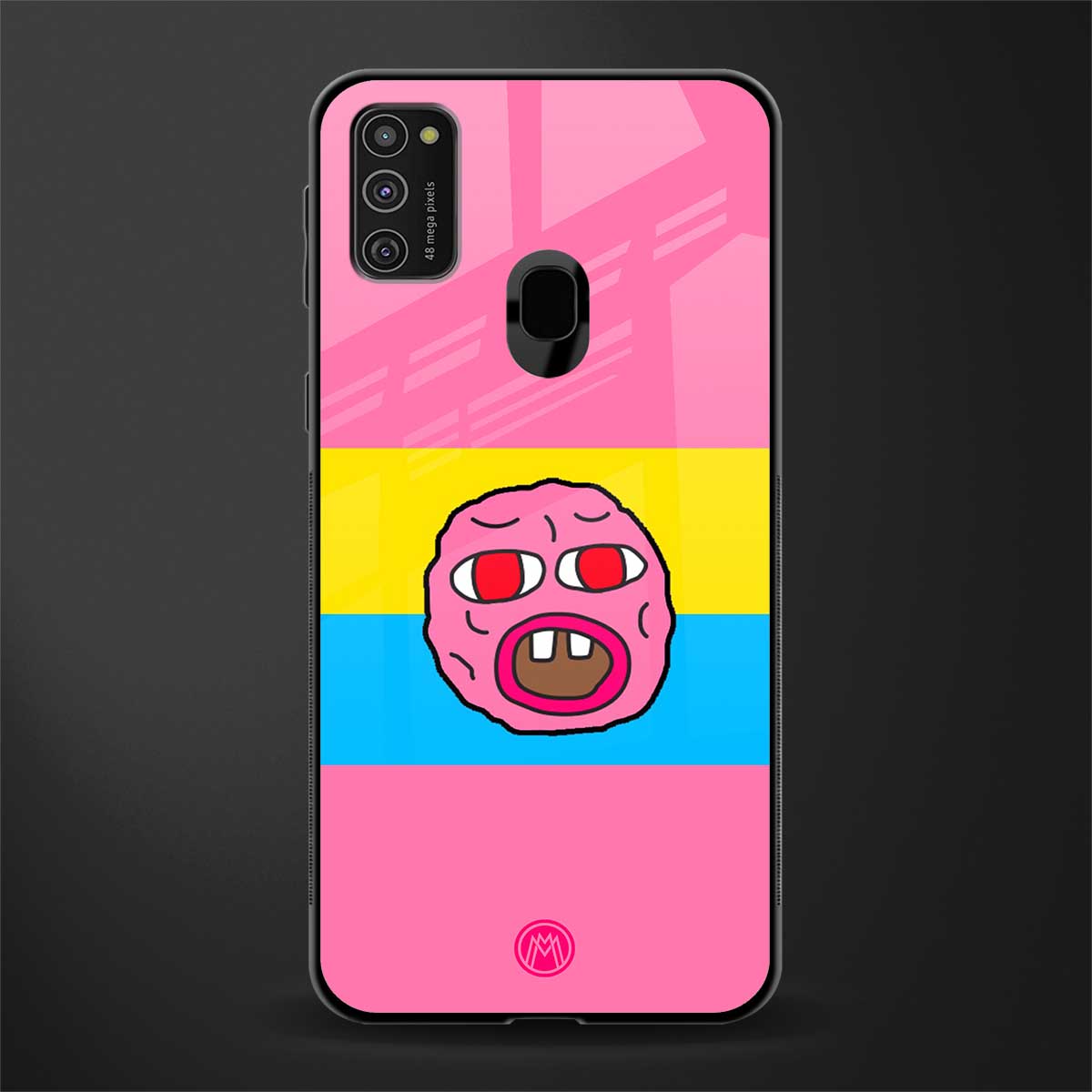 cherry bomb glass case for samsung galaxy m21 image