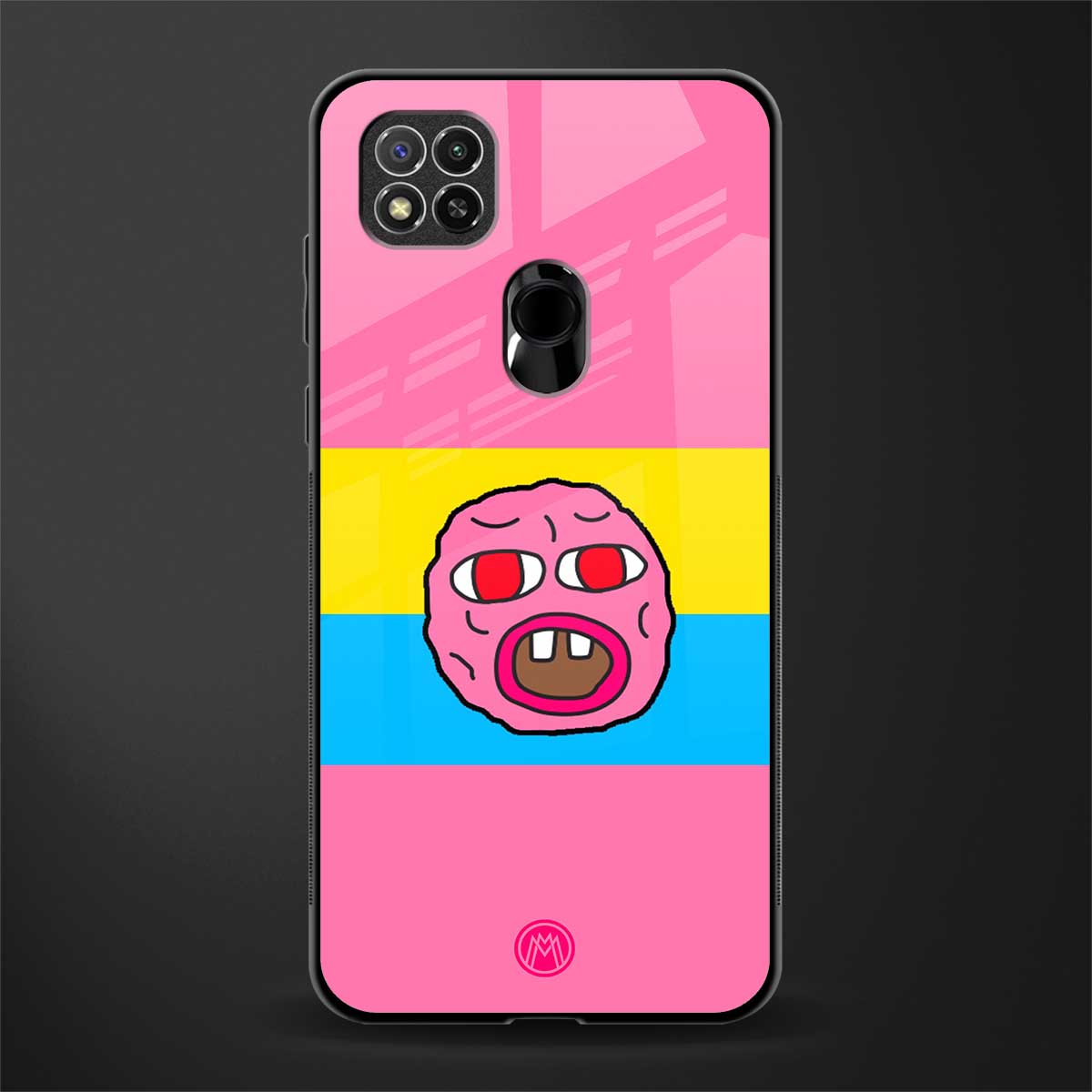 cherry bomb glass case for redmi 9 image