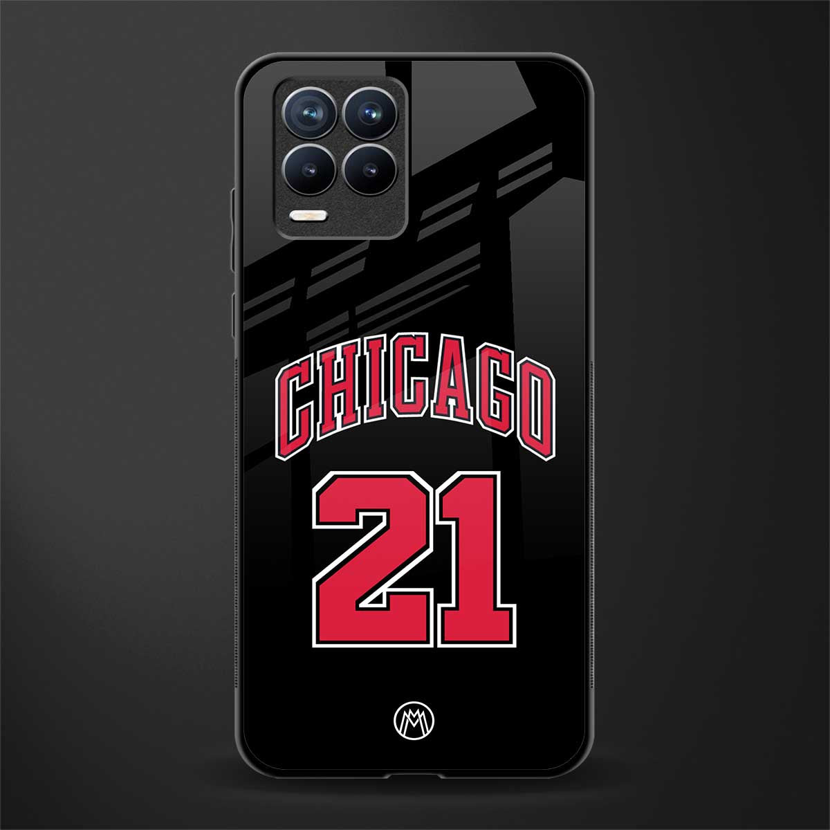 chicago 21 glass case for realme 8 4g image