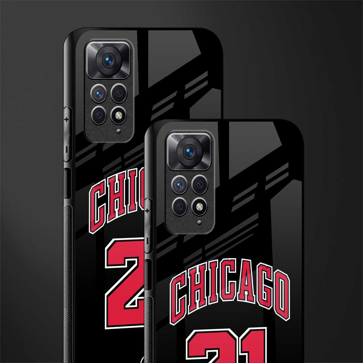chicago 21 back phone cover | glass case for redmi note 11 pro plus 4g/5g