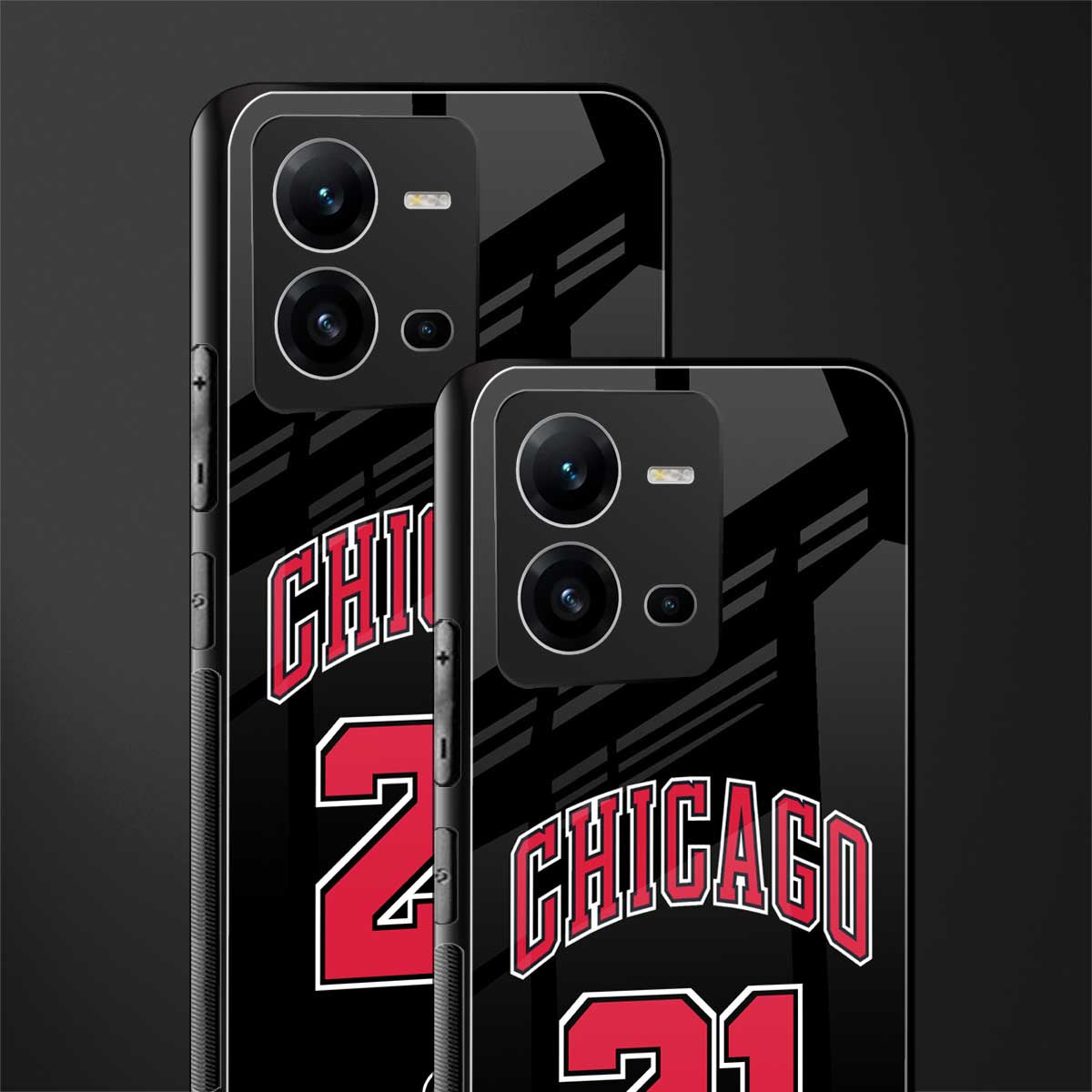 chicago 21 back phone cover | glass case for vivo v25-5g