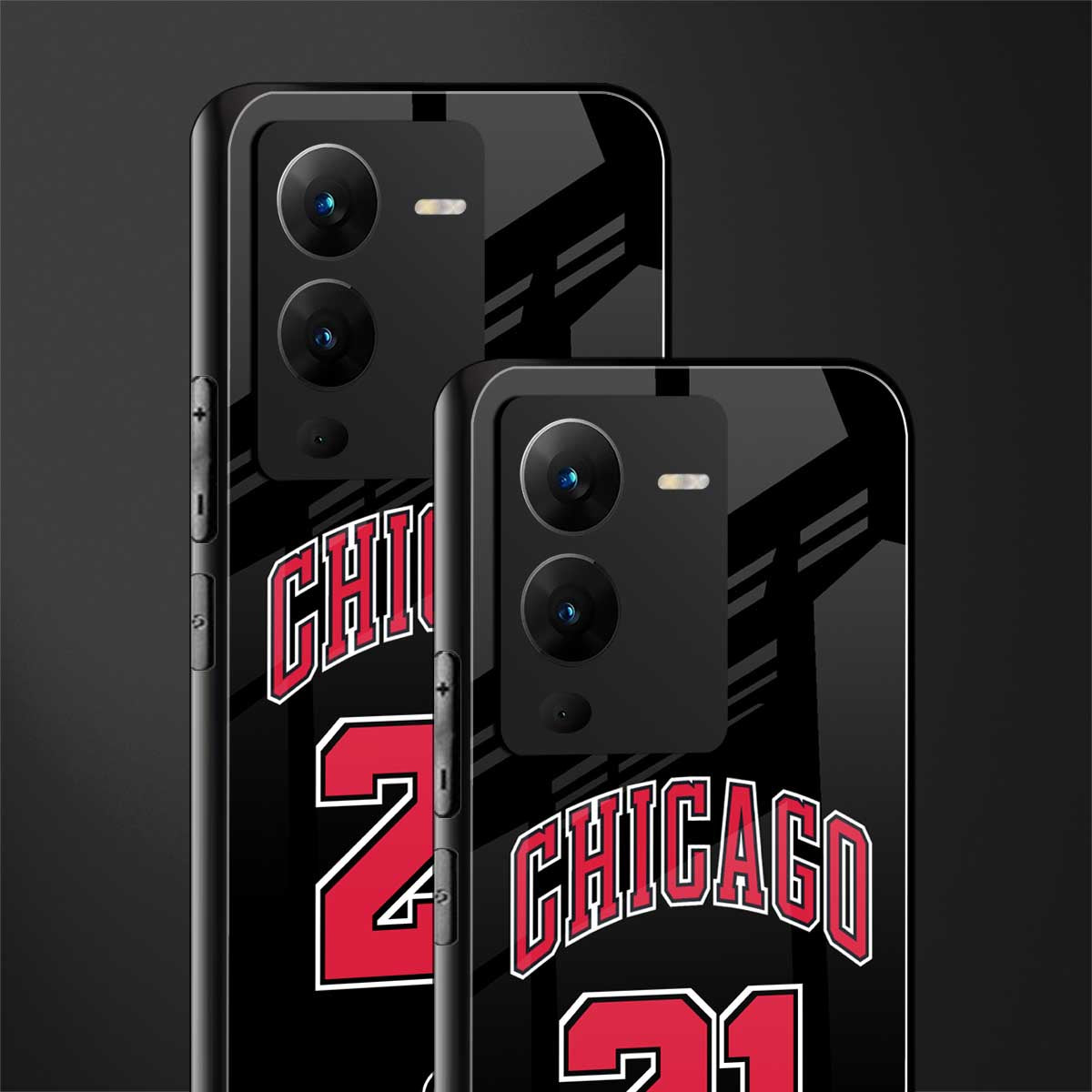 chicago 21 back phone cover | glass case for vivo v25 pro 5g