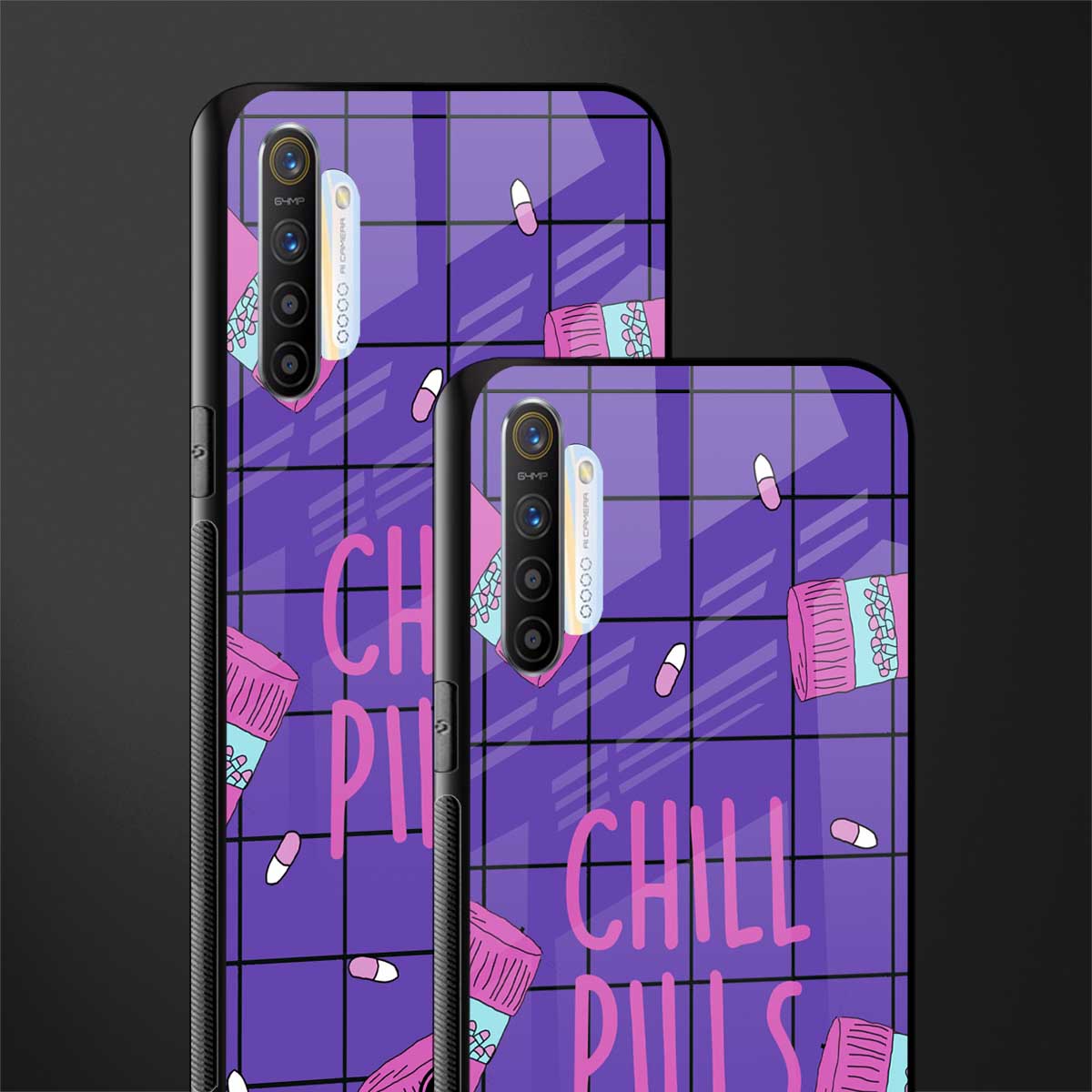 chill pills glass case for realme x2 image-2