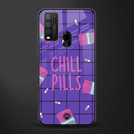 chill pills glass case for vivo y50 image
