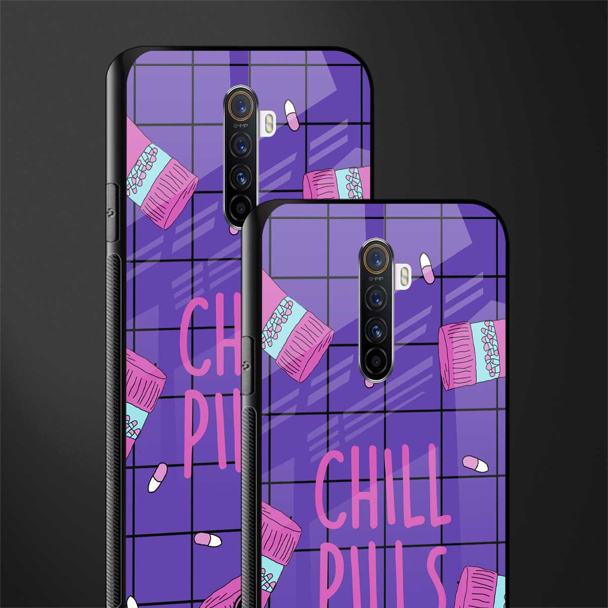 chill pills glass case for realme x2 pro image-2