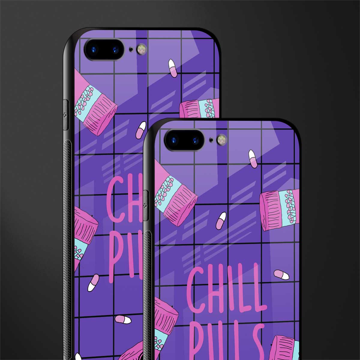 chill pills glass case for iphone 8 plus image-2