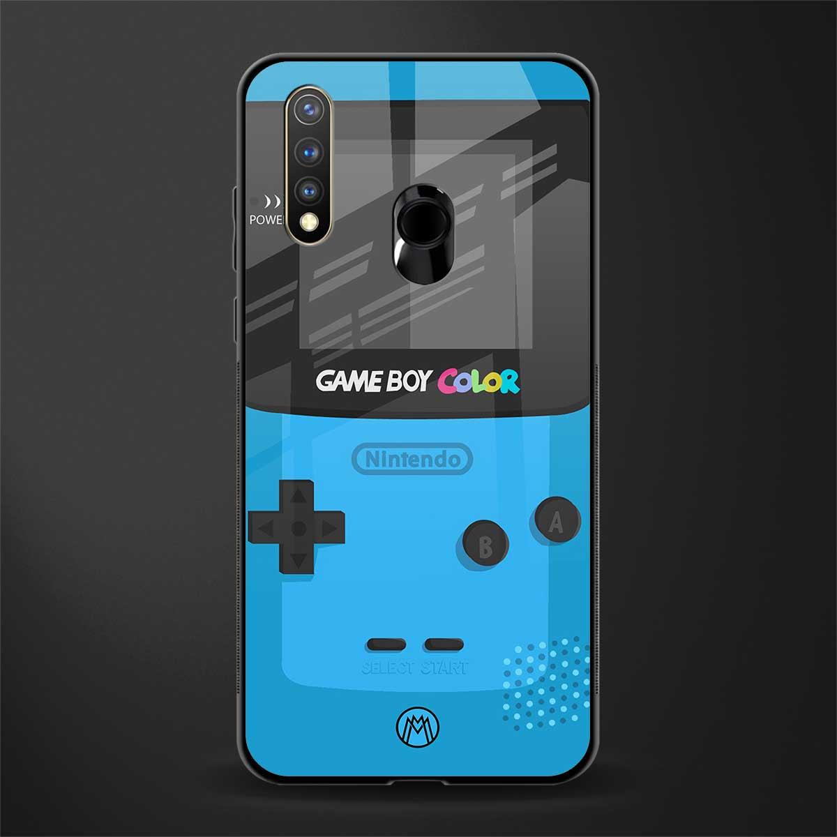 classic color gameboy glass case for vivo u20 image