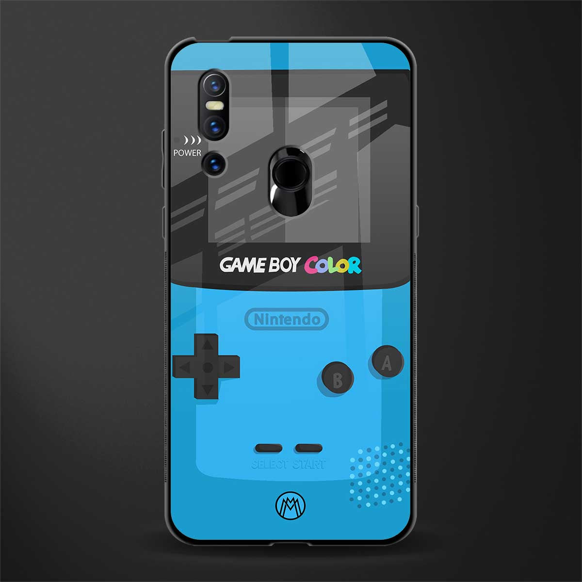 classic color gameboy glass case for vivo v15 image