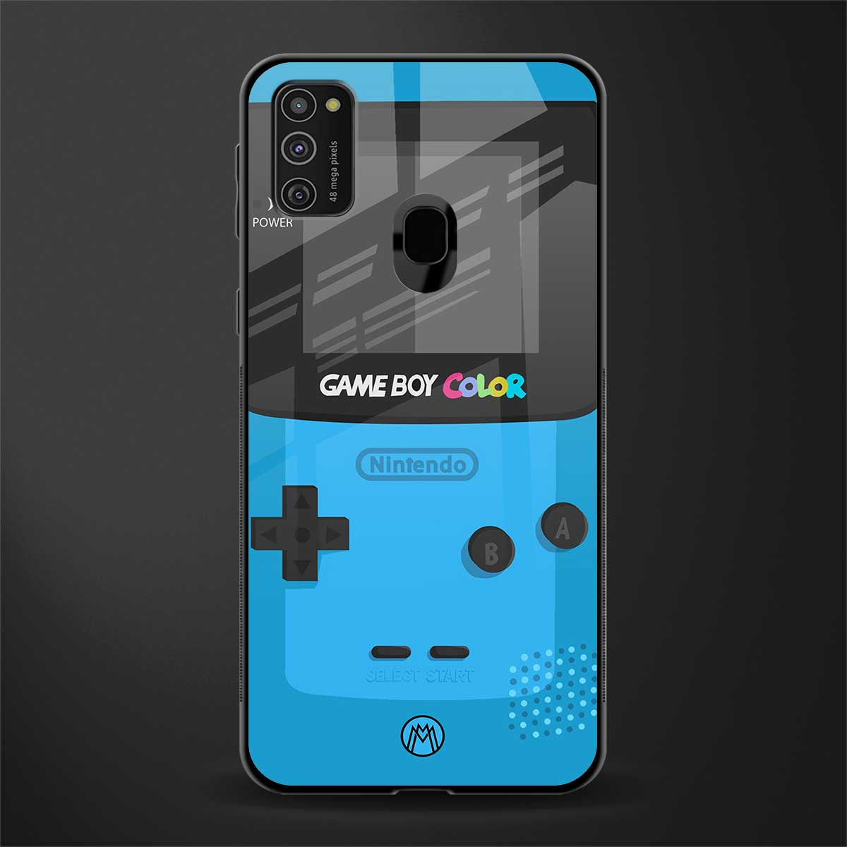 classic color gameboy glass case for samsung galaxy m21 image
