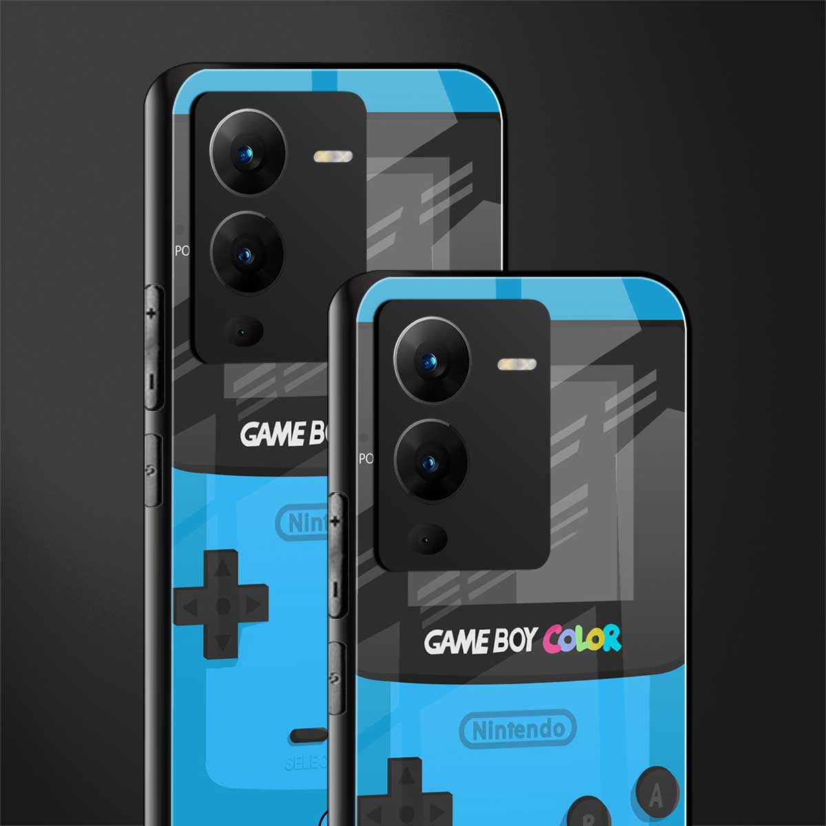 classic color gameboy back phone cover | glass case for vivo v25 pro 5g
