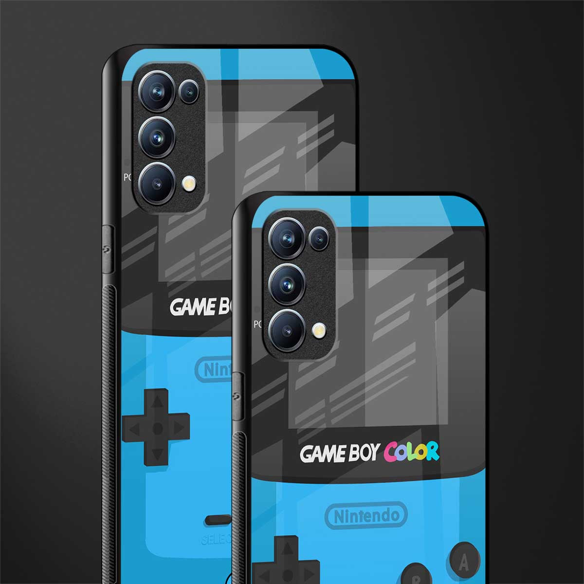 classic color gameboy back phone cover | glass case for oppo reno 5