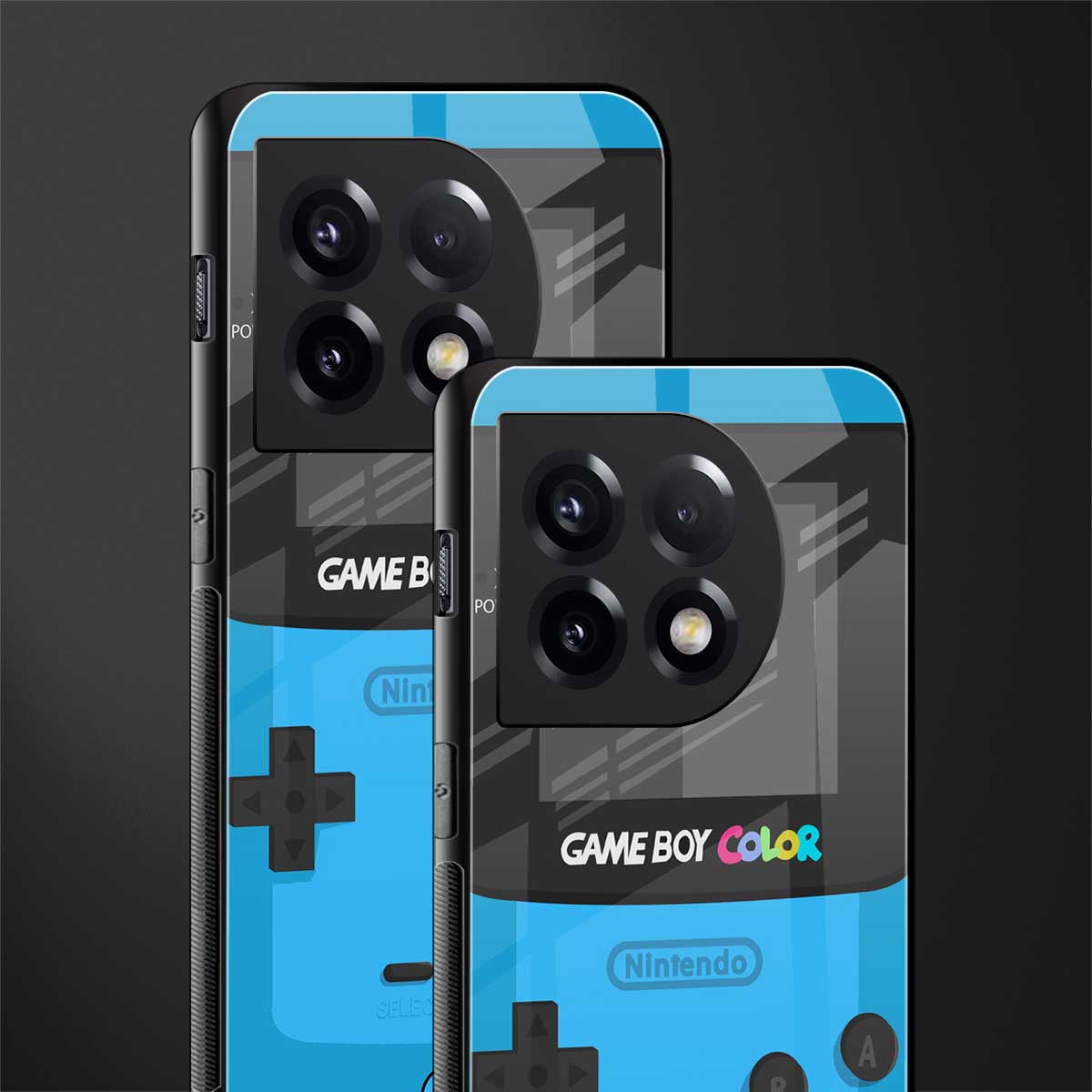 classic color gameboy back phone cover | glass case for oneplus 11