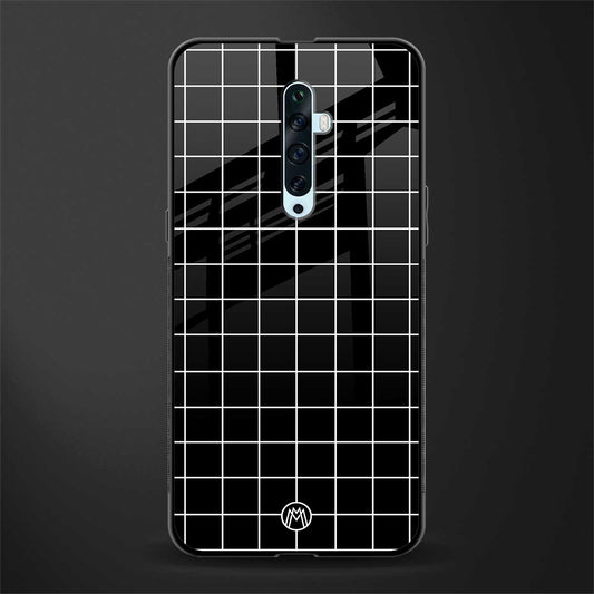classic grid dark edition glass case for oppo reno 2f image