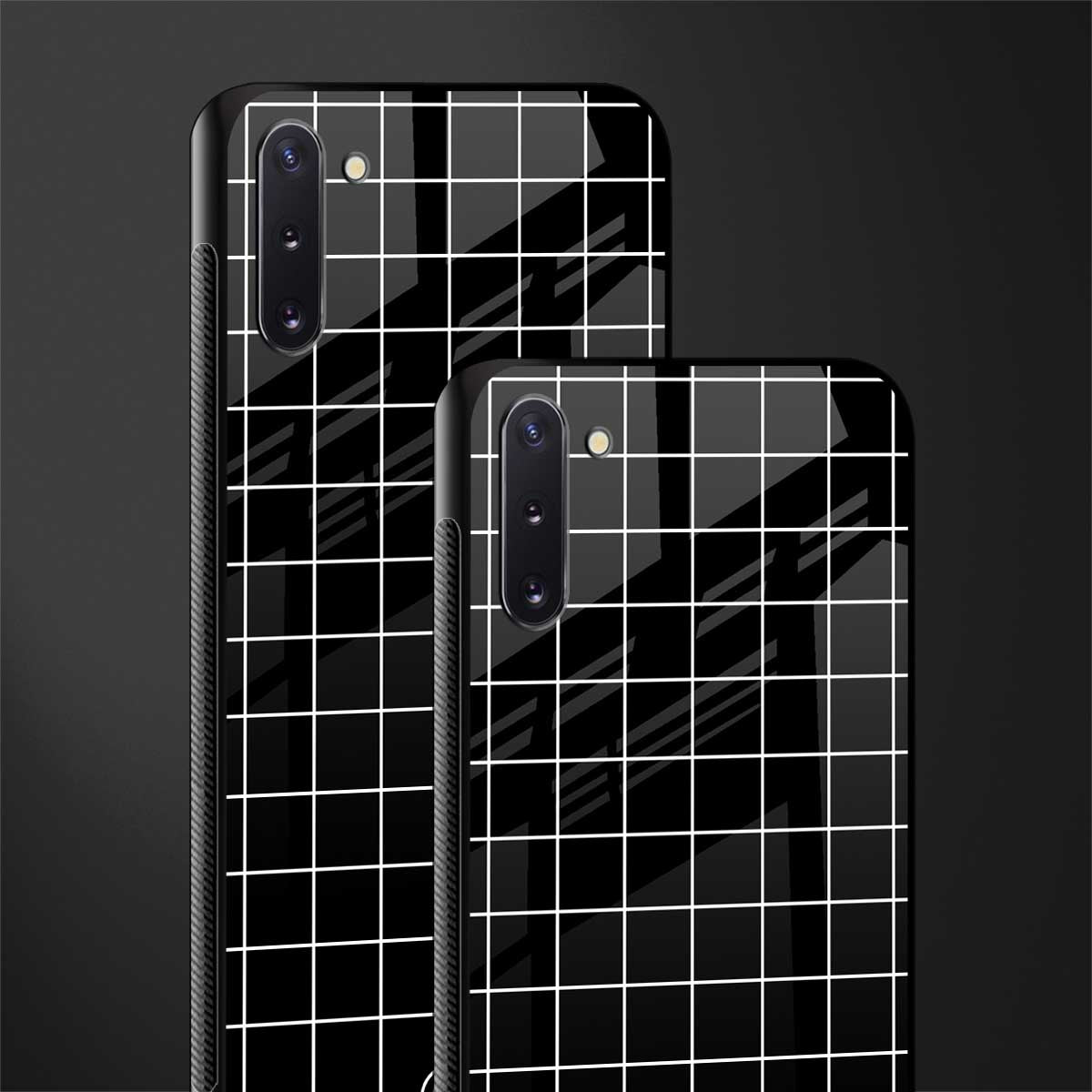 classic grid dark edition glass case for samsung galaxy note 10 image-2