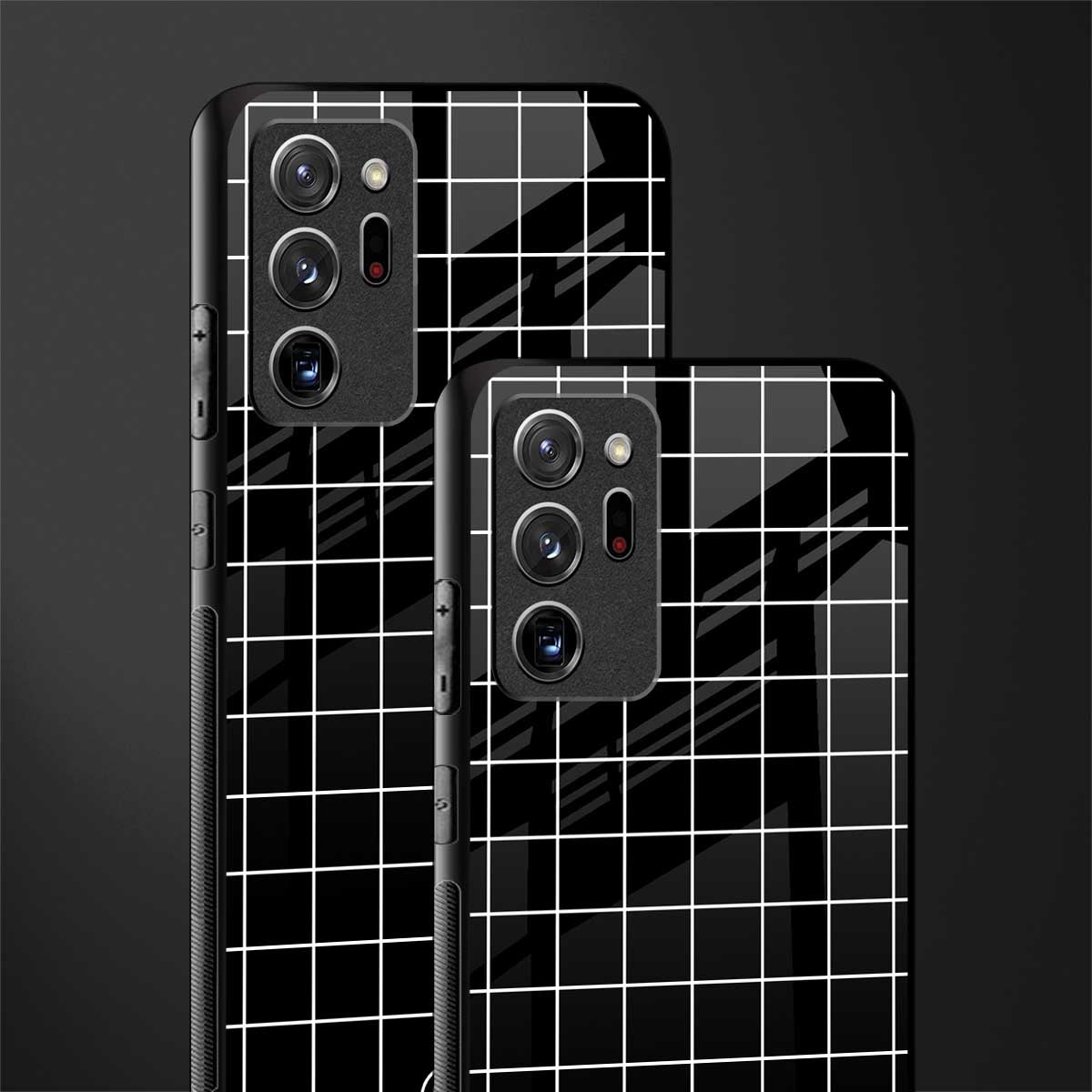 classic grid dark edition glass case for samsung galaxy note 20 ultra 5g image-2