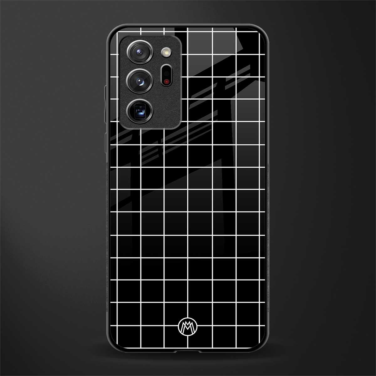 classic grid dark edition glass case for samsung galaxy note 20 ultra 5g image