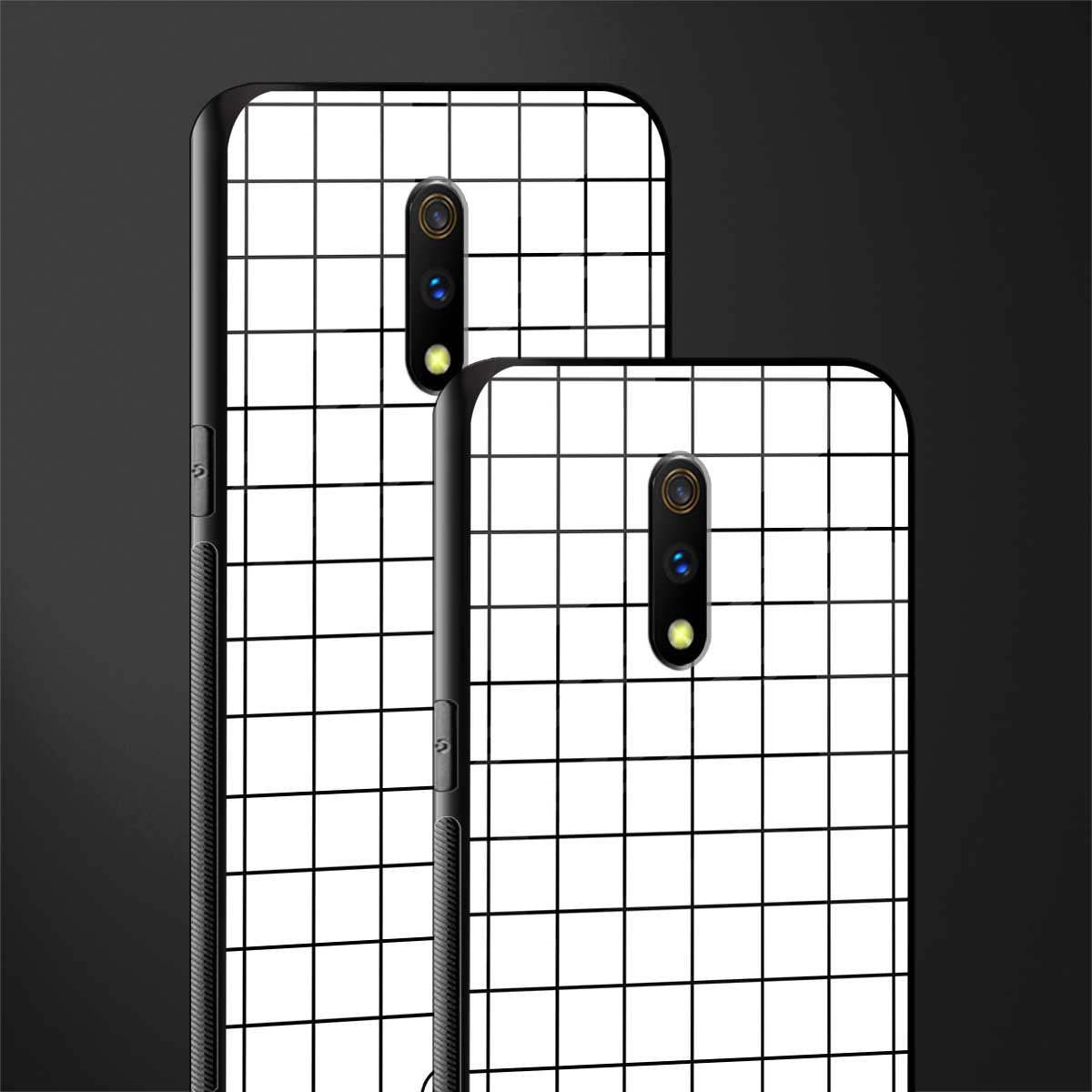 classic grid light edition glass case for oppo k3 image-2