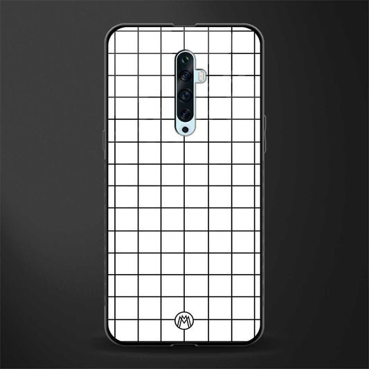 classic grid light edition glass case for oppo reno 2f image