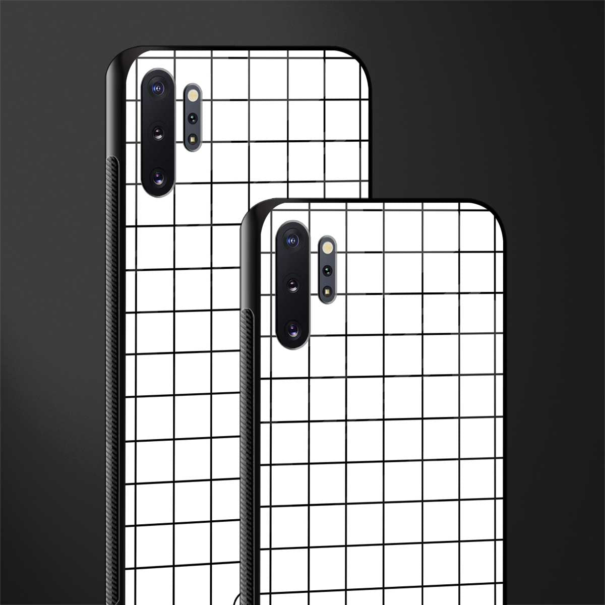 classic grid light edition glass case for samsung galaxy note 10 plus image-2