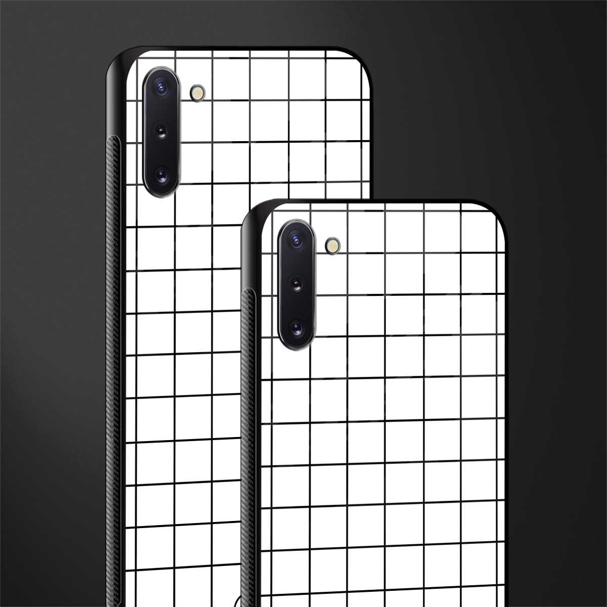 classic grid light edition glass case for samsung galaxy note 10 image-2