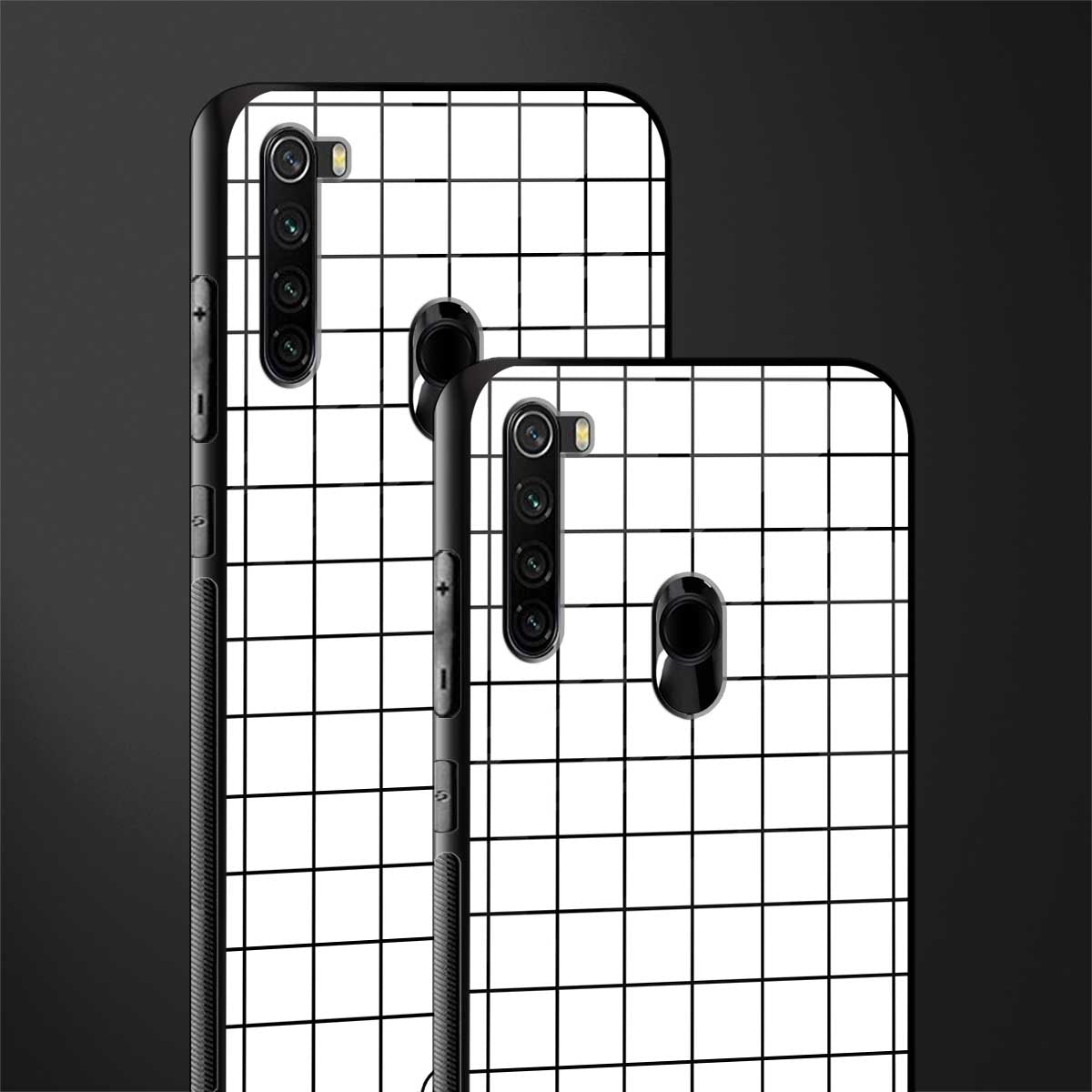 classic grid light edition glass case for redmi note 8 image-2